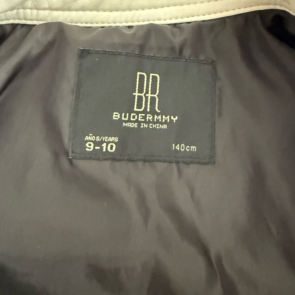 Kids Faux Leather Motorcycle Jacket - Picture 6 of 7